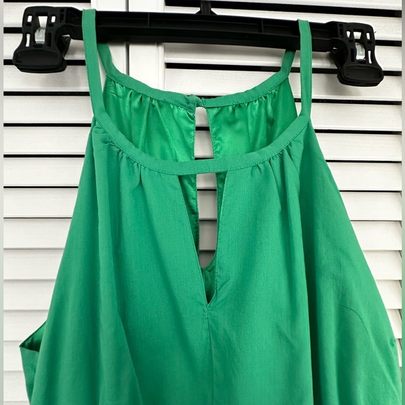 ModCloth Emerald Green Day Dress Beaded Accents XL - Picture 3 of 6